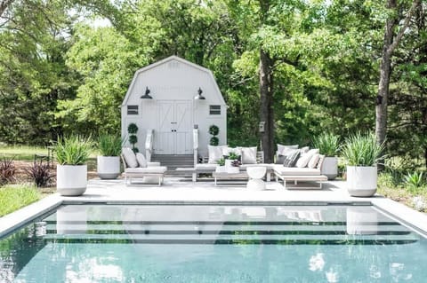 The unheated pool is perfect for crisp dips in the summer (or a polar plunge in the winter)!
