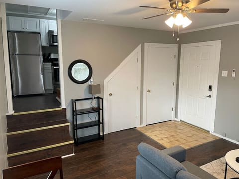 Welcoming entryway with easy access to the kitchen and stairs.