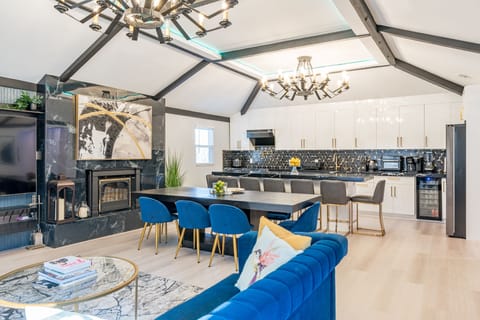 Main house kitchen, dining area 