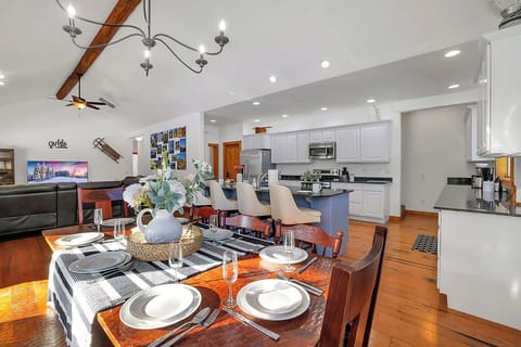 This is your group’s home base: gear in the driveway, food in the kitchen, people everywhere