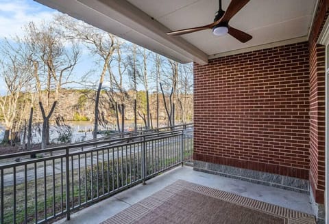 BACK PATIO WITH LAKE VIEWS