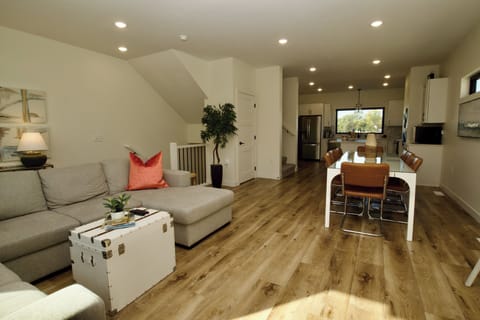 Landing area from ground floor into living/dining