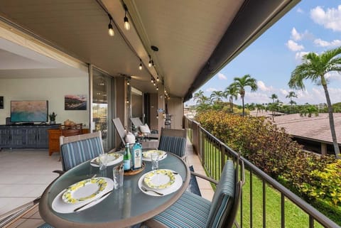 Relax on your private lanai with sweeping views of the resort lawn