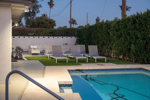Plenty of sun lounges by the pool area