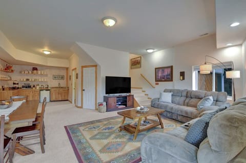 Second living room and formal dining room - garden level 