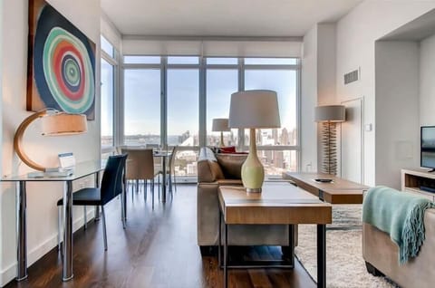 Midtown West New York 2 Bedroom Deluxe Living Room