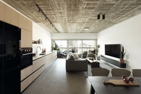 Superior Penthouse, 2 Bedrooms, 2 Bathrooms, Sea View | Living area | TV