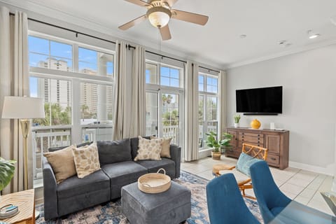 Tons of natural light in the living room.