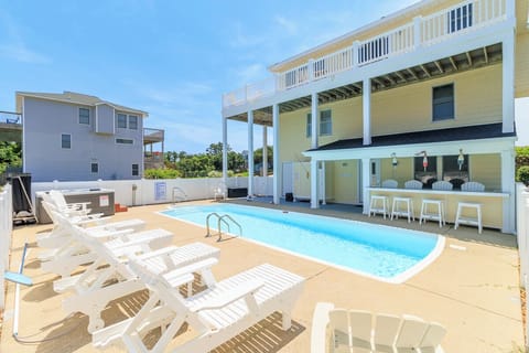 Rear Exterior and Private Pool