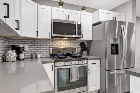 Kitchen featuring stainless steal appliances