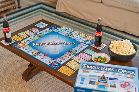 Game night perfection - snacks, soda, and a little friendly competition included. 
