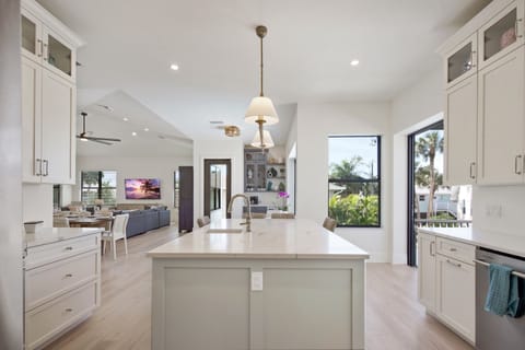Kitchen into sitting area