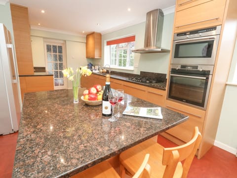 Fridge, dishwasher, electric kettle, toaster