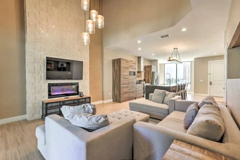 Enjoy a modern, spacious living room designed for comfort and style, perfect for relaxing, entertaining, or spending quality time together.
