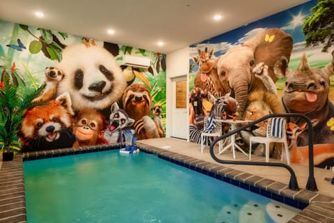 Let your kids splash and play for hours in the pool and take selfies with the animals at Wild!