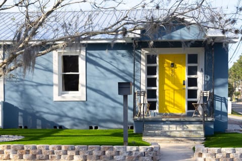 Unit A and B have separate entrances, but they connect on the interior.