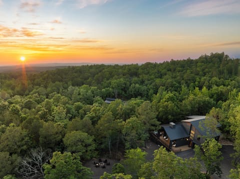 "Hillside Hideaway" is truly a cabin in the woods.