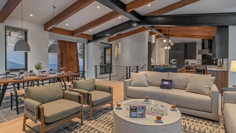 Enjoy lounging with family and friends in this cozy great room on main level