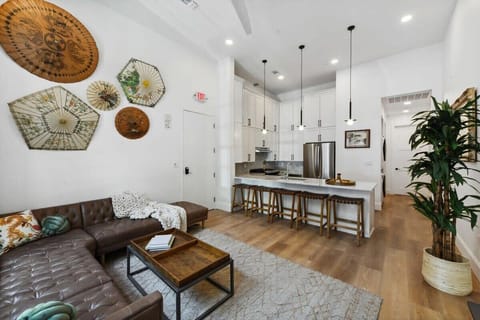 Living Room | Comfortable Lounge Seating and Smart TV | Suite 101 First Floor