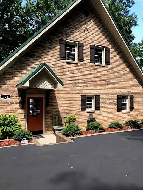 View from private road