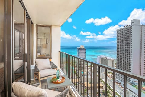 Have coffee or a bottle of wine on your balcony with stunning ocean views.