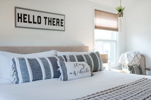 You'll love the extra comfortable king sized mattress and high quality 100% cotton sheets.