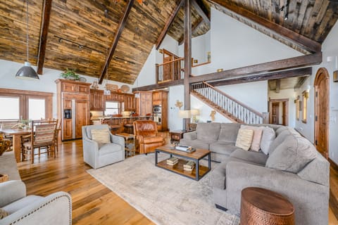 Lounge around playing games, chatting, and sipping hot cocoa in our homey upstairs living space.