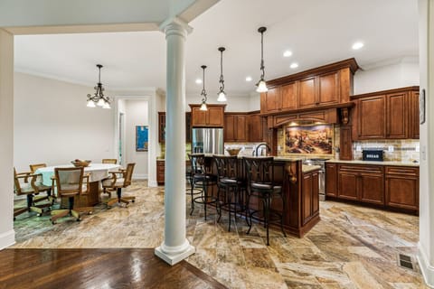 Fully equipped custom kitchen