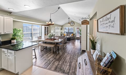 View of Dining Are and Living Room from Kitchen