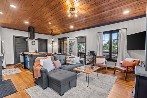 The couch folds down into a bed. Linens are provided!