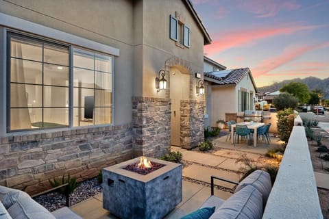 Gather around the fire pit and enjoy the sunset views.