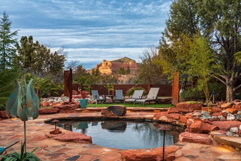 Pool with Views - Enchanted Desert Oasis - Vivid Sedona - Pool - 77 Wild Horse Mesa Drive, Village of Oak Creek, Sedona AZ - Enchanted Desert Oasis - Vivid Sedona