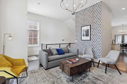 Plush seating and chic décor make this living room perfect for relaxing.