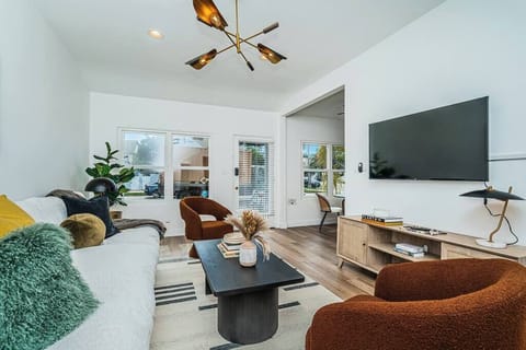 Our living room is a unique blend of style and relaxation!