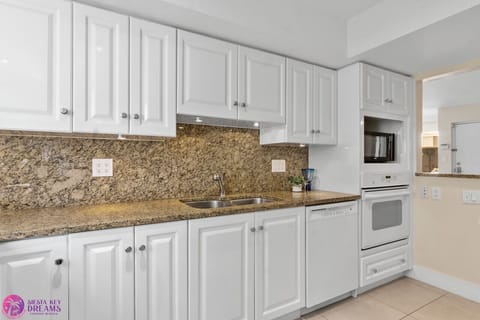 Dishwasher, oven, and microwave, blender; all the necessary appliances