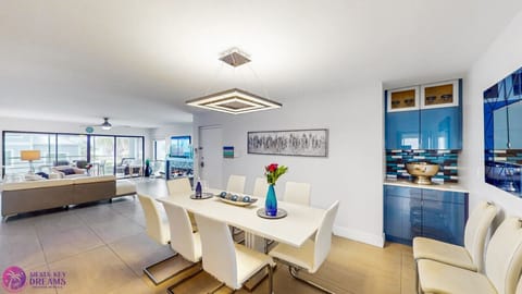 Dining table seats eight