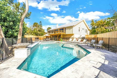 Rare private pool in Siesta Key vacation rental near the beach.