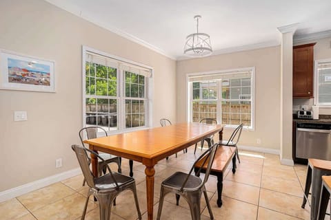 Gather the Family for a Feast or Break Out a Game of Cards in Hounds on Hazel`s Spacious Dining Room