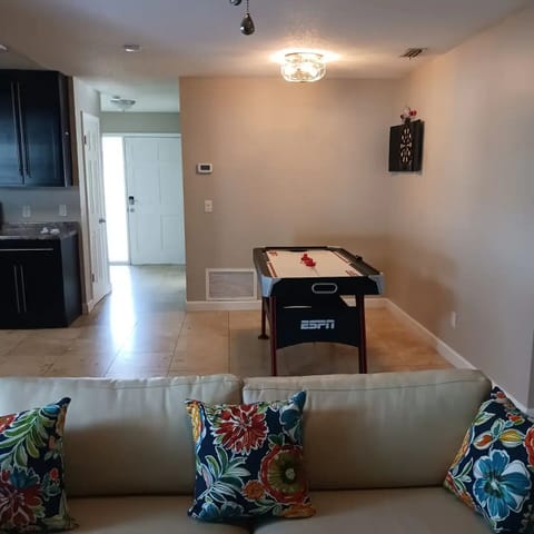 family room view to the game room side