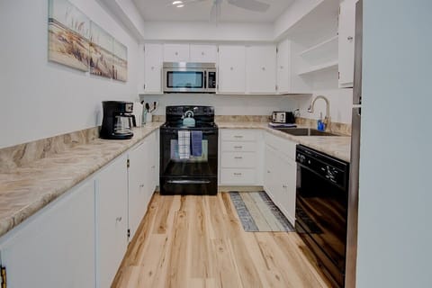Plenty of counter space for full meals in the kitchen