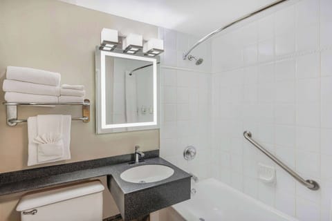 Free toiletries, hair dryer, slippers, towels