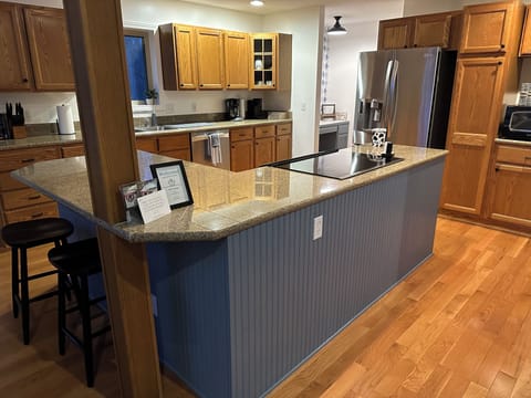 Large island kitchen