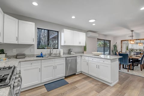 Fully Equipped Kitchen with Stainless Steel Appliances