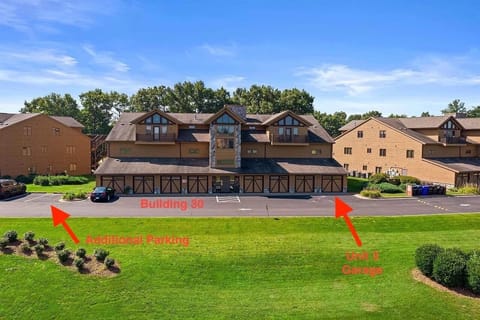 Front of building 30. Garage to the unit is the last one on the right. 