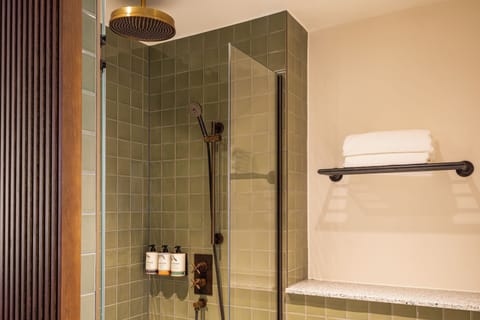 Free toiletries, hair dryer, towels