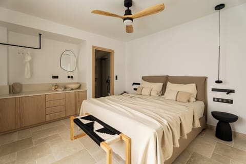 Avli, Junior Suite with Pool View | 1 bedroom, premium bedding, pillowtop beds, individually decorated