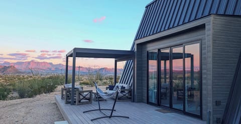 Exterior view ... magnificent Chisos Mountains. Picture taken from A-Frame #2