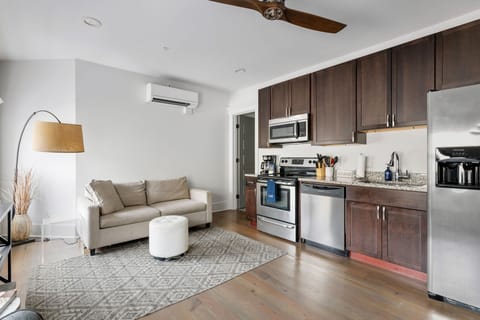 Open Concept Living Room and Kitchen (Pullout Couch)