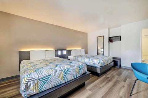 Standard Room, 2 Double Beds, Non Smoking | Desk, laptop workspace, free WiFi, bed sheets