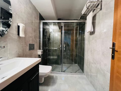 City Room, 1 Queen Bed | Bathroom | Shower, hair dryer, bathrobes, bidet
